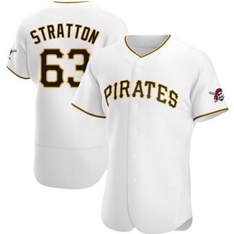 Authentic Pittsburgh Pirates Hunter Stratton Home Jersey - White