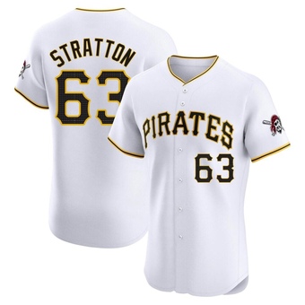 Elite Pittsburgh Pirates Hunter Stratton Home Jersey - White