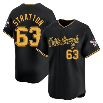 Limited Pittsburgh Pirates Hunter Stratton Alternate Jersey - Black