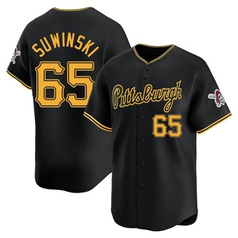 Limited Pittsburgh Pirates Jack Suwinski Alternate Jersey - Black