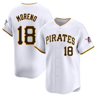 Limited Pittsburgh Pirates Omar Moreno Home Jersey - White