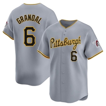 Limited Pittsburgh Pirates Yasmani Grandal Away Jersey - Gray