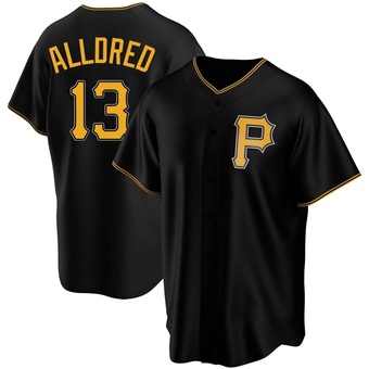 Replica Pittsburgh Pirates Cameron Alldred Alternate Jersey - Black