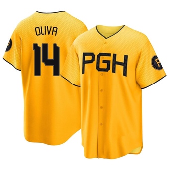 Replica Pittsburgh Pirates Jared Oliva 2023 City Connect Jersey - Gold