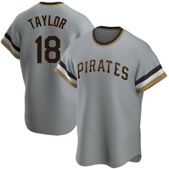 Replica Pittsburgh Pirates Michael Taylor Road Cooperstown Collection Jersey - Gray