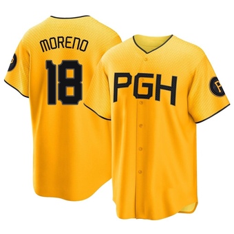 Replica Pittsburgh Pirates Omar Moreno 2023 City Connect Jersey - Gold