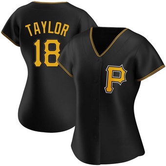 Women's Authentic Pittsburgh Pirates Michael Taylor Alternate Jersey - Black