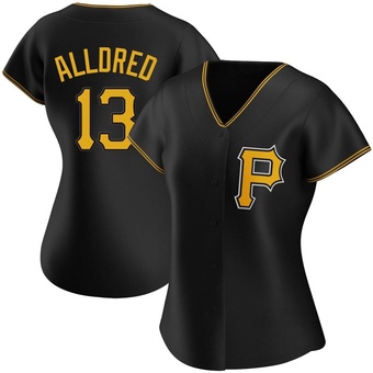 Women's Replica Pittsburgh Pirates Cameron Alldred Alternate Jersey - Black