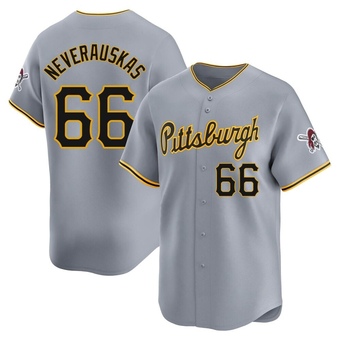 Youth Limited Pittsburgh Pirates Dovydas Neverauskas Away Jersey - Gray