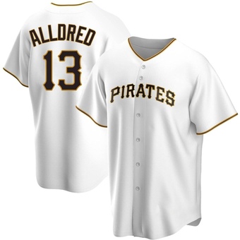 Youth Replica Pittsburgh Pirates Cameron Alldred Home Jersey - White