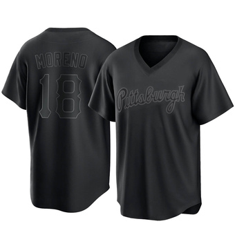 Youth Replica Pittsburgh Pirates Omar Moreno Pitch Fashion Jersey - Black